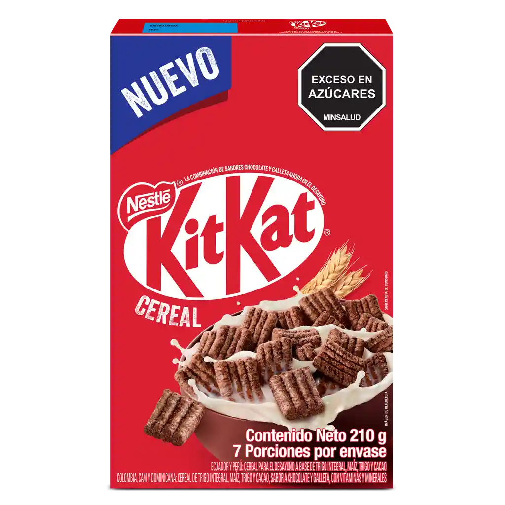 Cereal KITKAT sabor a chocolate y galleta x 210g