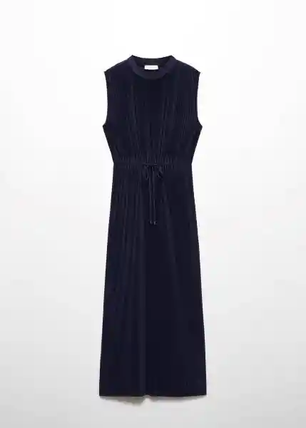 Vestido Forest-A Azul Noche Talla XS Mujer Mango