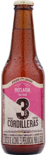 3 Cordilleras Cerveza Rosada Tipo Rosé