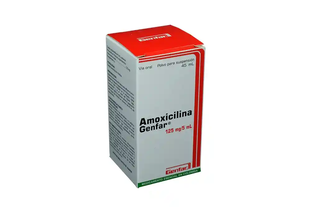 Genfar Amoxicilina Polvo para Suspensión Oral (125 mg)