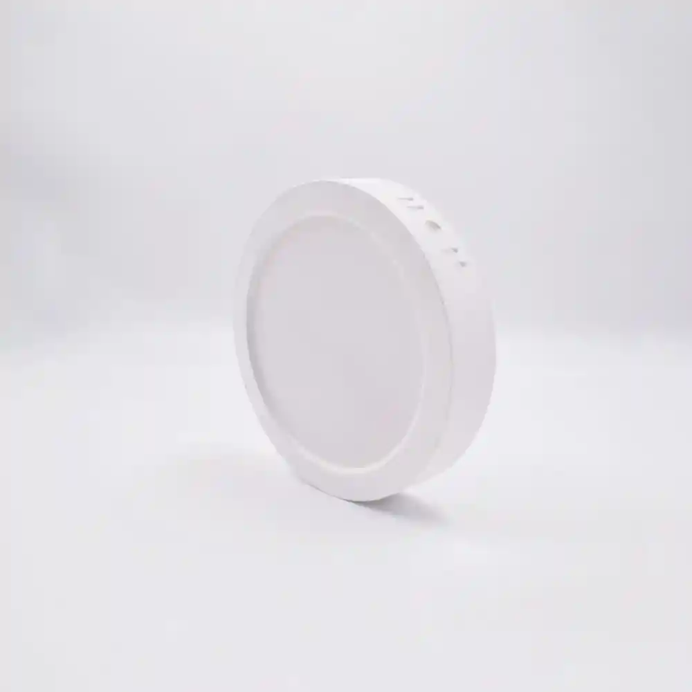 Panel Led Frío Sobrepon Redondo 12w Ecolite Eco168spv12