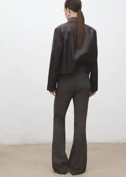 Pantalón Emma Gris Talla 40 Mujer Mango