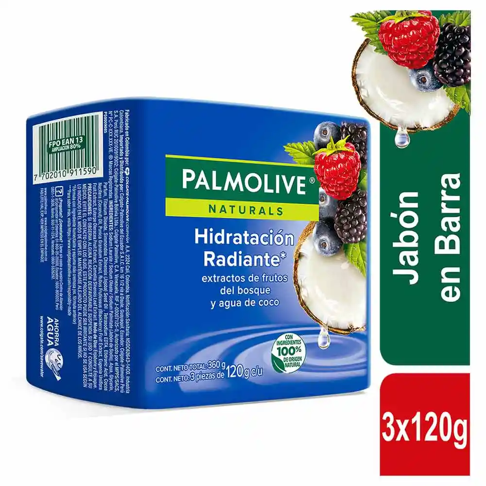 Palmolive Jabón en Barra Hidratación Radiante