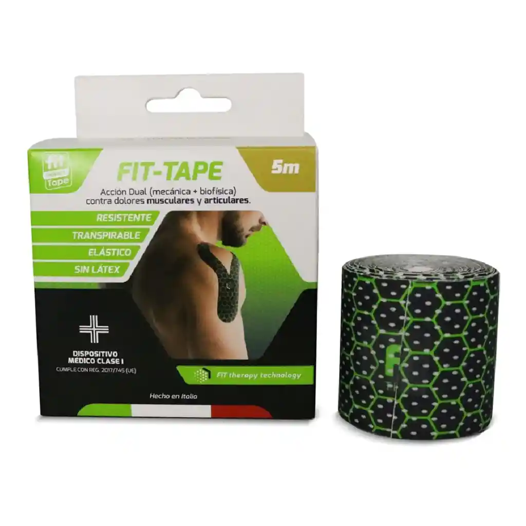 Fit Therapy Tape Cinta Analgesica Negro X