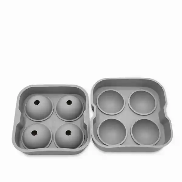 Molde Capacidad 4 Hielos Redondos en Silicona Ambiente Gourmet