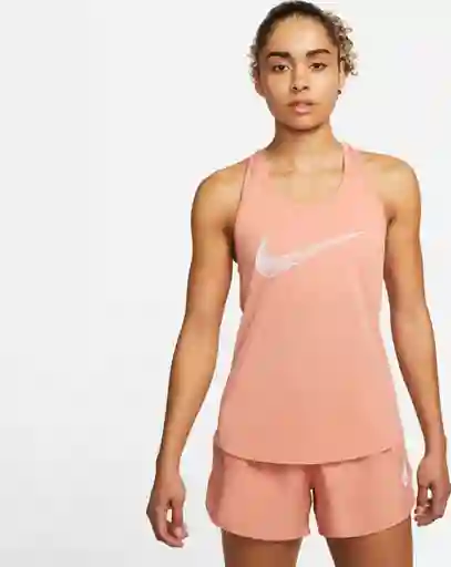 W Nk Swoosh Run Tank Talla L Polos Naranja Para Mujer Marca Nike Ref: Dm7779-824