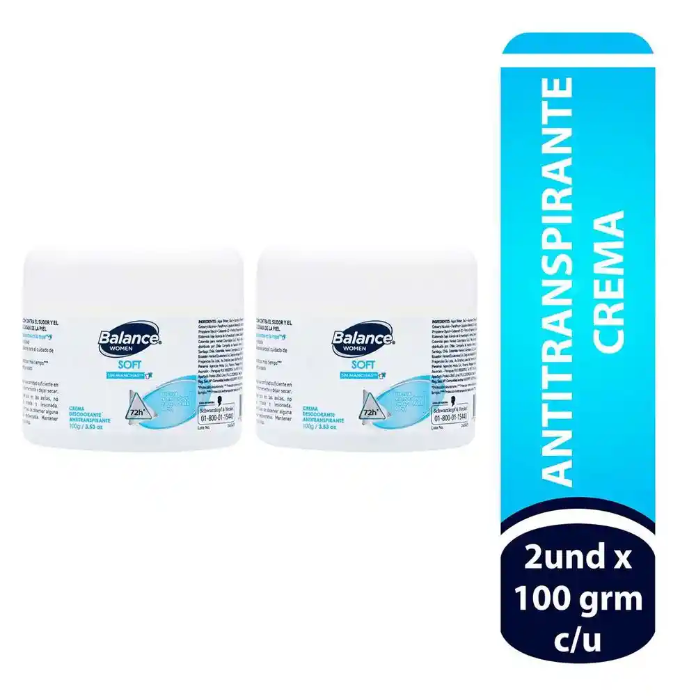 Balance Desodorante Antitranspirante Soft en Crema