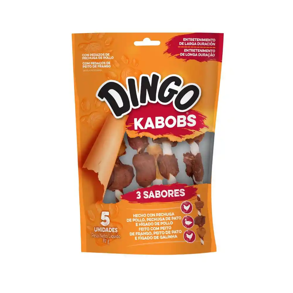 Snack Kabobs 3 Sabores Dingo