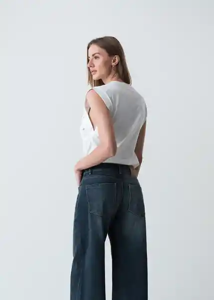 Camiseta Mujer Crudo Puro Claro Talla S 503G075 Naf Naf