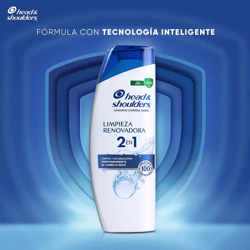 Shampoo 2en1 Head & Shoulders Limpieza Renovadora 375 ml