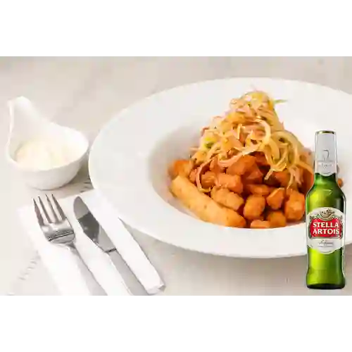 Combo Chicharrón de Pescado + Stella Artois 330 ml