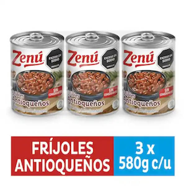 Zenú Frijol Antioqueño Con Tocino
