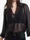  Camisa Lee Negro Puro Ultraoscuro Talla L Naf-Naf 