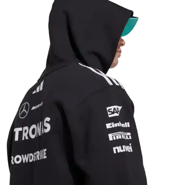 Adidas Buzo Hoodie Hood F1 Mercedes Lifestyle Hombre Negro T XL