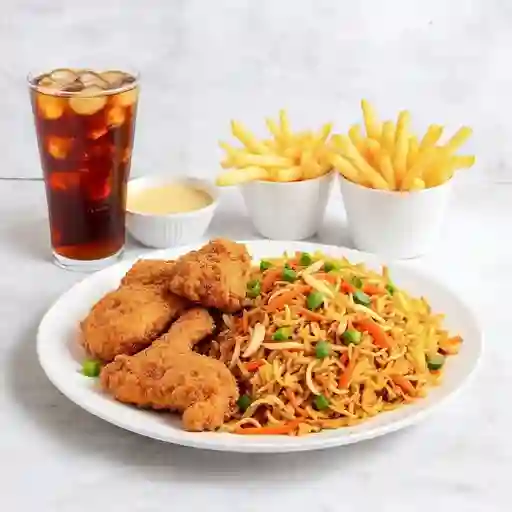 Combo china 1/4 pollo