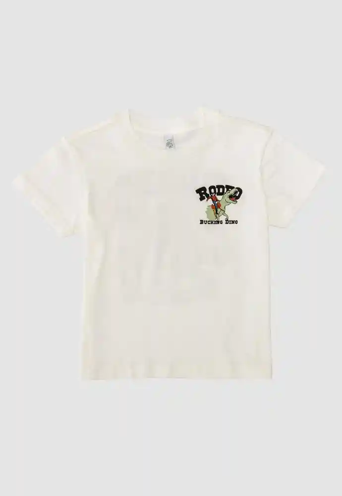 Camiseta Manga Corta 3t-ivory
