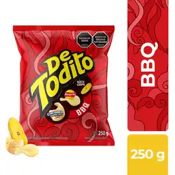 De Todito Snack Papa Plátano y Chicharrón Sabor Bbq 250 g