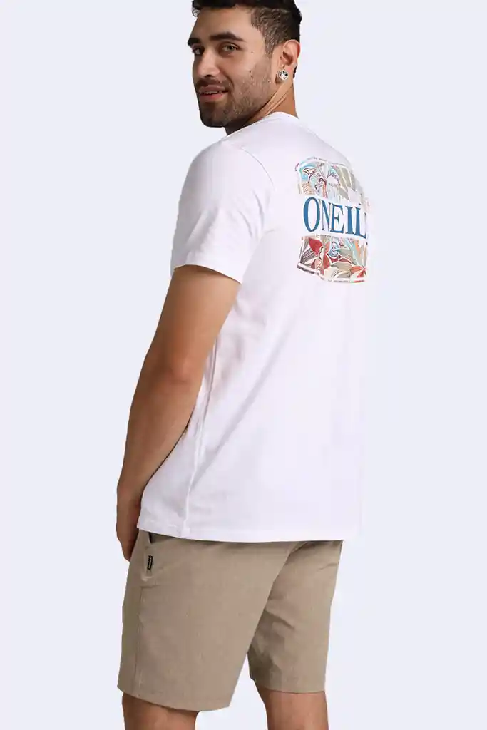 Camiseta Manga Corta Standard Fit Tropical Hombre