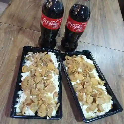 Combo Plátano Chicharroncitos para Dos