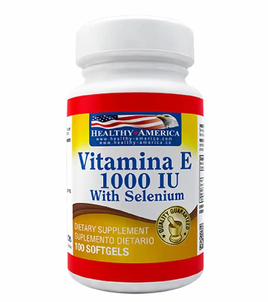Vitamina E 1000IU with Selenium 100 softgels