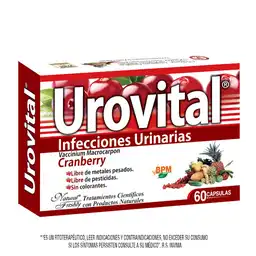 Urovital en Cápsulas Sabor Cranberry