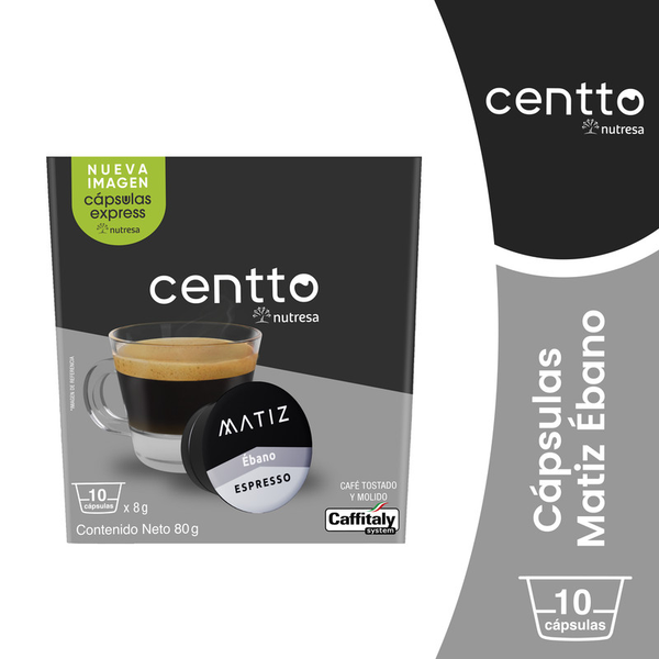 Centto Cápsula Café Matiz Ébano 80 g
