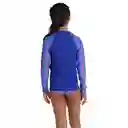 Camiseta Manga Larga Sunshine Siren Hyperboom Junior Femenina Azul -10