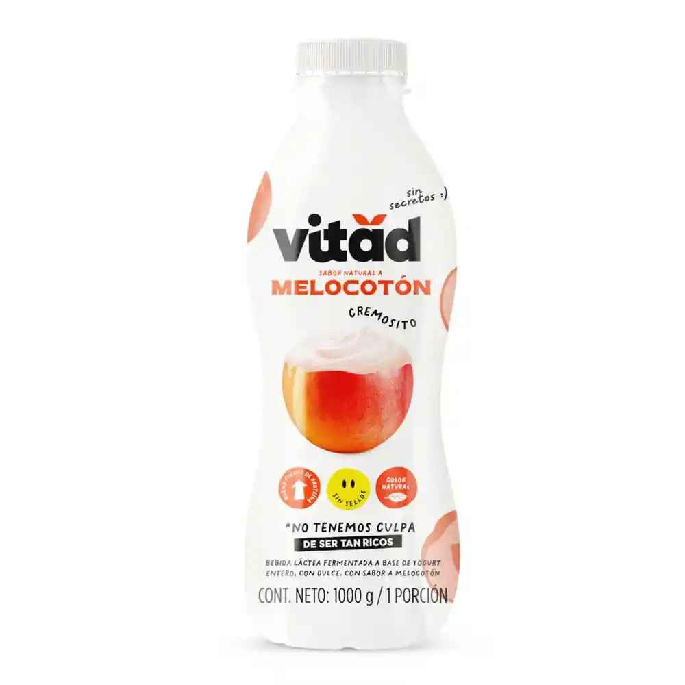 Bebida Vitad Lactea Base Yogurt Melocoton C (1000 Gr)