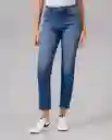 Jean Mom Mujer Azul Colonial Ultraoscuro Talla 10 41259 Rifle