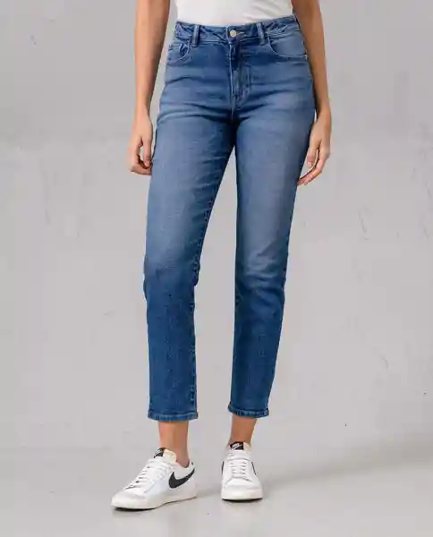 Jean Mom Mujer Azul Colonial Ultraoscuro Talla 10 41259 Rifle