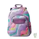 Morral Juvenil Porta Pc 14" Acuarela Morada