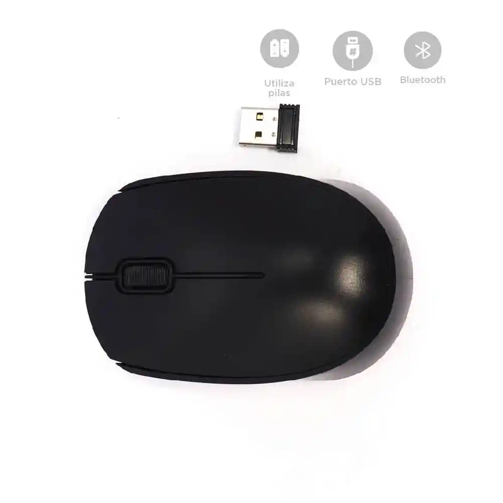 Mouse Inhalambrico Negro