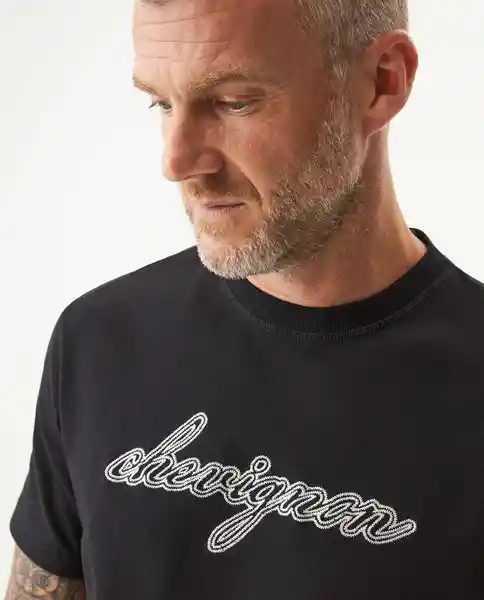 Camiseta Chain Graphic Negro Sombrío Ultraoscuro S Chevignon