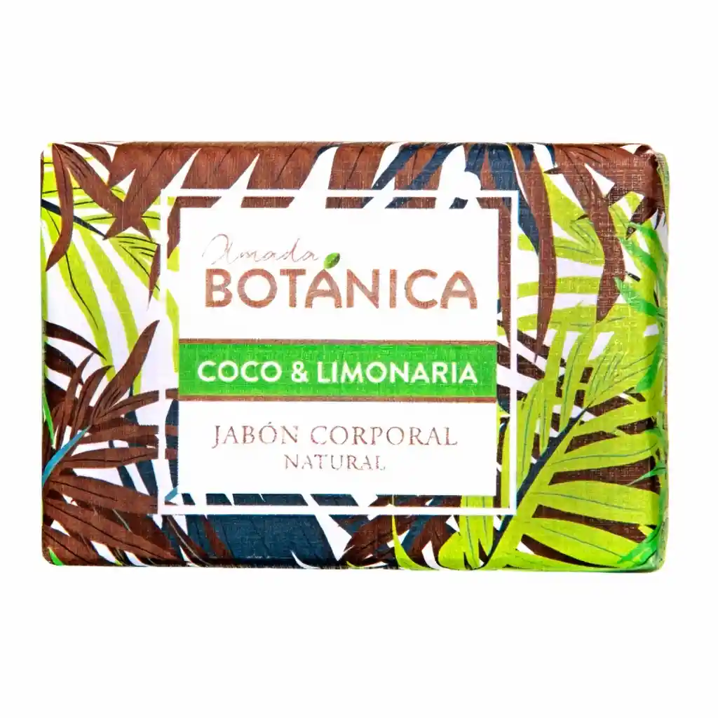 Amada Botánica Jabón Corporal en Barra de Coco y Limonaria