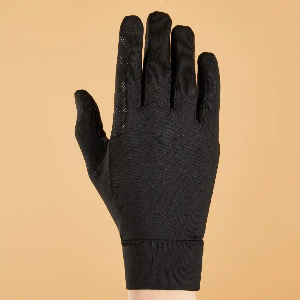 Guantes de Equitación Para Niños - Fouganza100 Negro