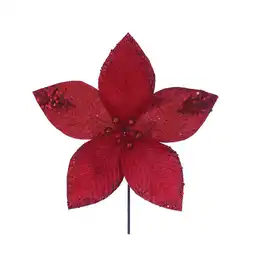 Flor Roja Brillos Tradicional Krea