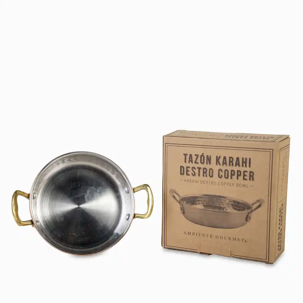 Tazón Karahi Destro Copper Ambiente Gourmet