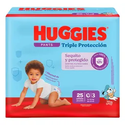 Huggies Pañal Triple Protección Pants Etapa 3/G