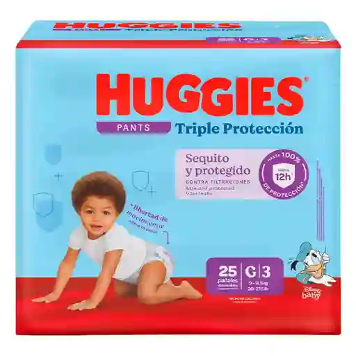 Huggies Pañal Triple Protección Pants Etapa 3/G