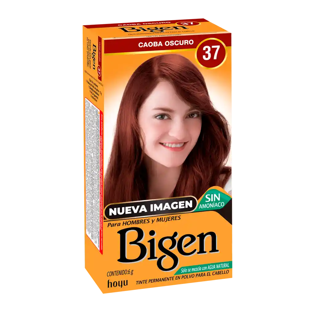 Bigen Colorante 37 Caoba Oscuro