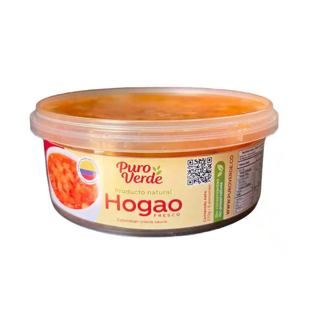 Salsa Puro Verde Criolla Colombiana Hogao Fresc (270 Gr)