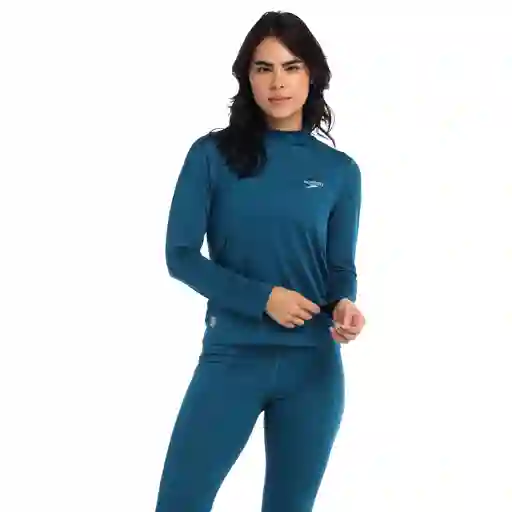 Camiseta Manga Larga Sunshirt Mujer Verde-m