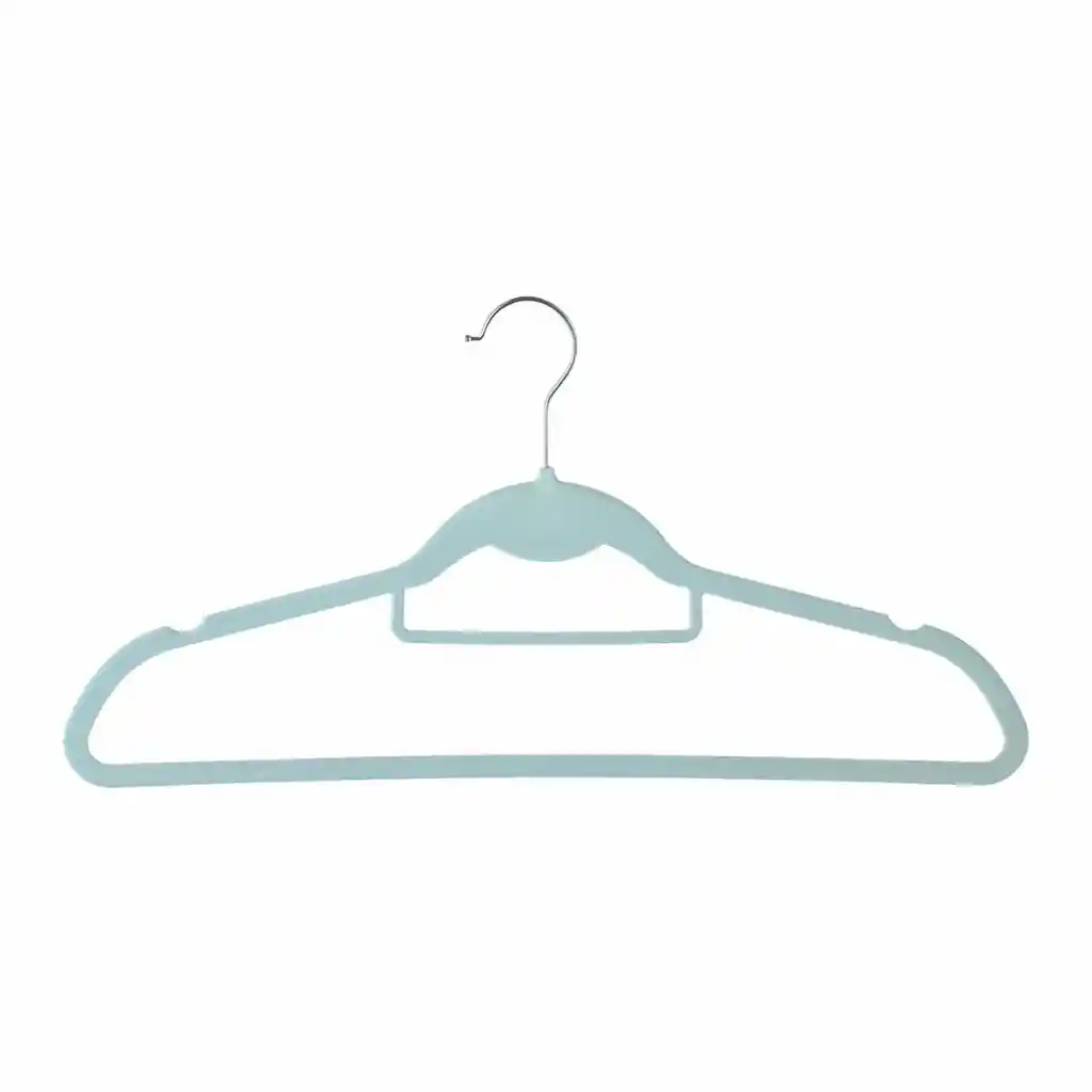 Miniso Set Gancho Para Ropa de Adulto Con Dos Posiciones Azul