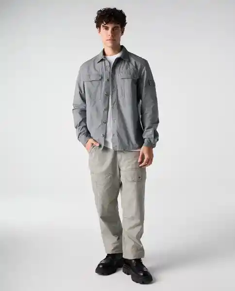 Camisa Hombre Verde Talla M 812G506_VER165804