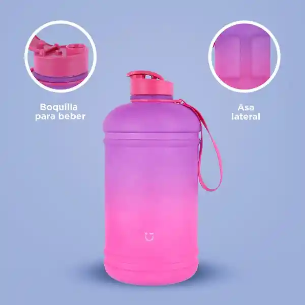 Vaso Plástico Púrpura y Rosa 2100 mL Miniso