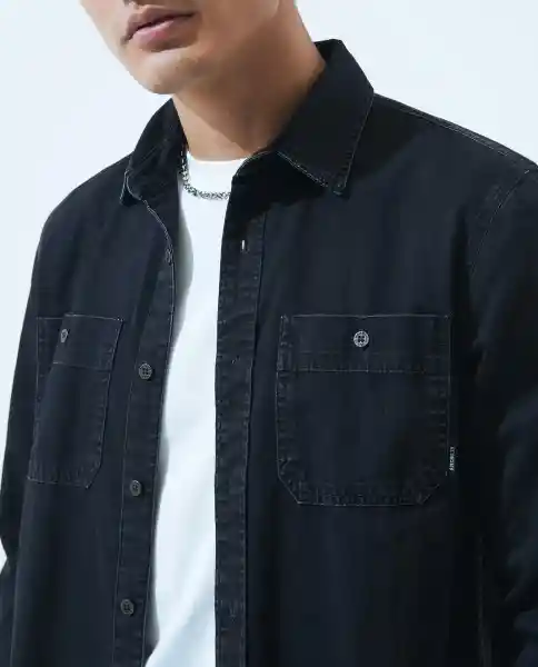 Camisa Hombre Negro Talla XS 510D001 Americanino