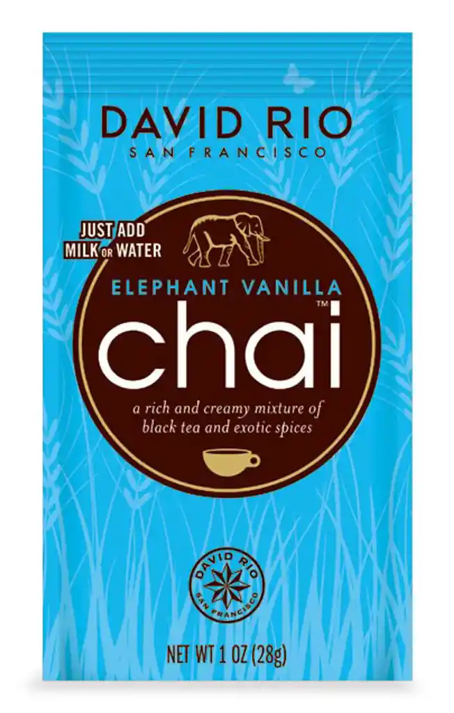 David Rio Té Negro Chai Sabor a Vainilla Elefante