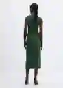 Vestido Fertina Verde Talla 27 Mujer Mango