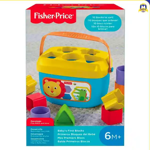 Fisher Price Juguete Para Bebé Balde Primeros Bloques