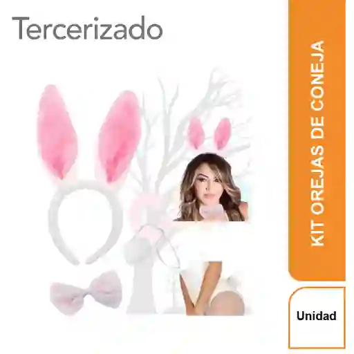 Set Disfraz Orejas de Coneja
